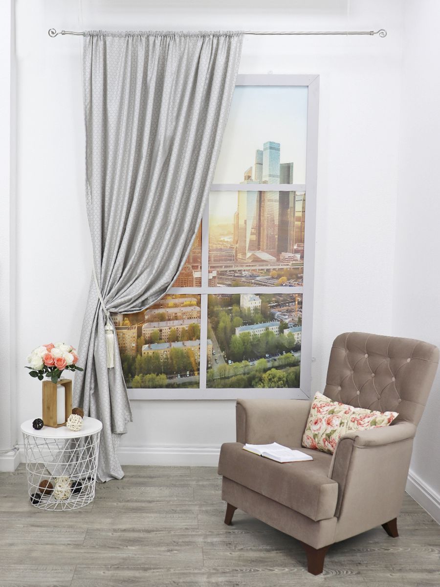 картинка Штора Amore Mio RR 4410-3503 2,0*2,7*1 серый 