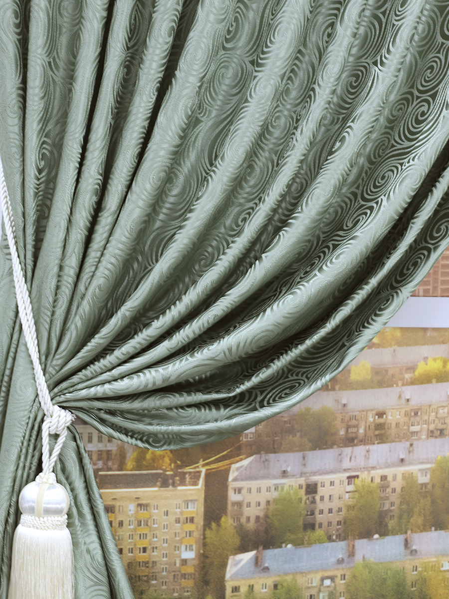 картинка Штора Amore Mio RR Muzi 09-01-0811Y 2,0*2,7*1 зеленый 