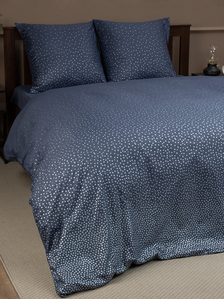 картинка Постельное бельё Amore Mio BZ QR Sky BL DOUBLE Msh 