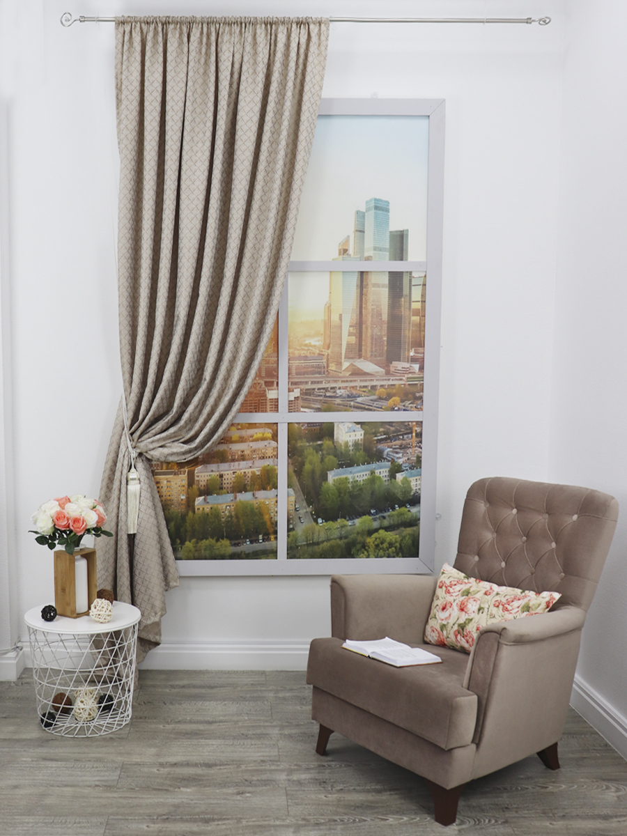 картинка Штора Amore Mio RR 620626-401 2,0*2,7*1 коричневый 