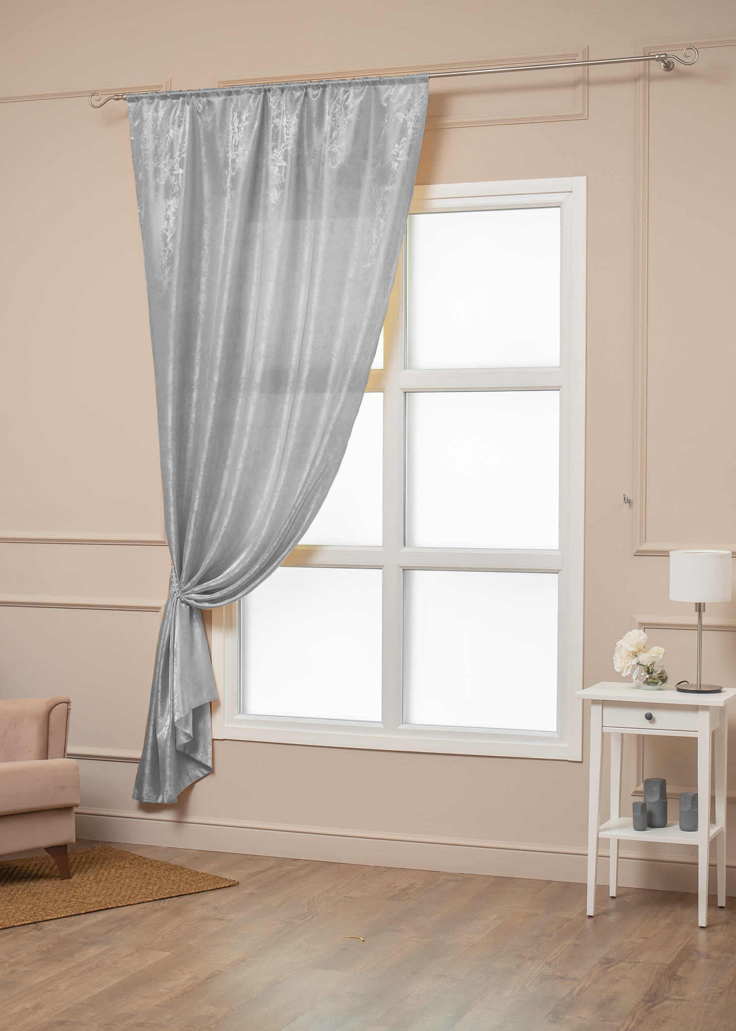 картинка Штора Amore Mio RR L253-100 1,4*2,6*1 светло-серый 