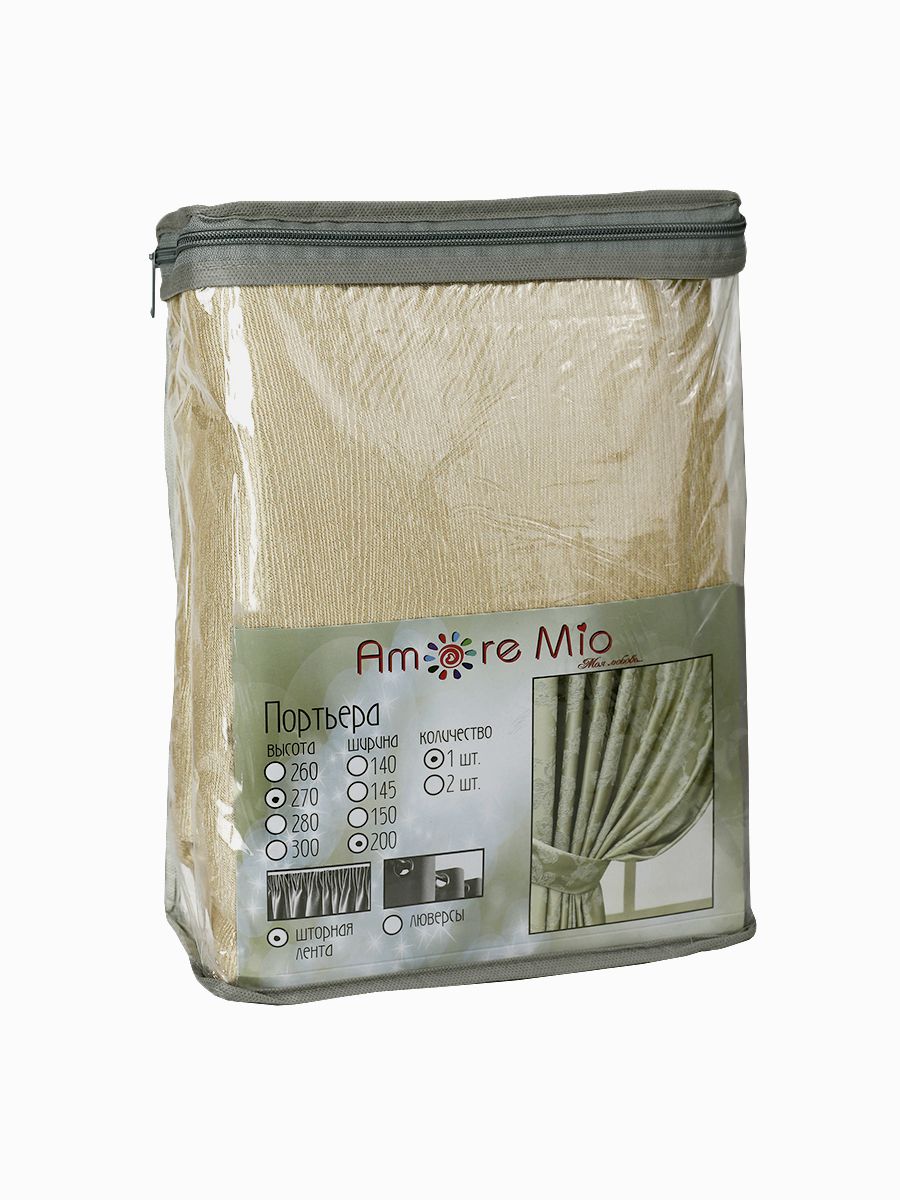 картинка Штора Amore Mio RR Y115-04 2,0*2,7*1 бежевый 