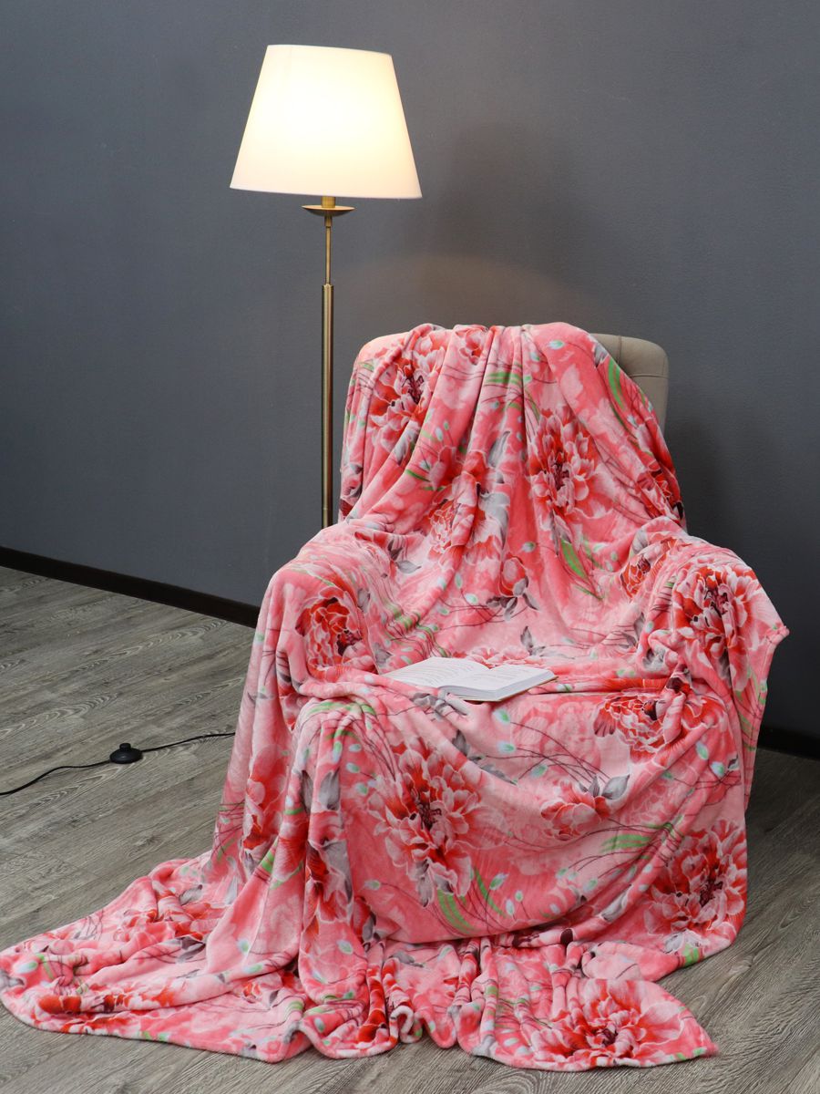 картинка Плед Texrepublic TF FN F78 a2022 Розовые розы 