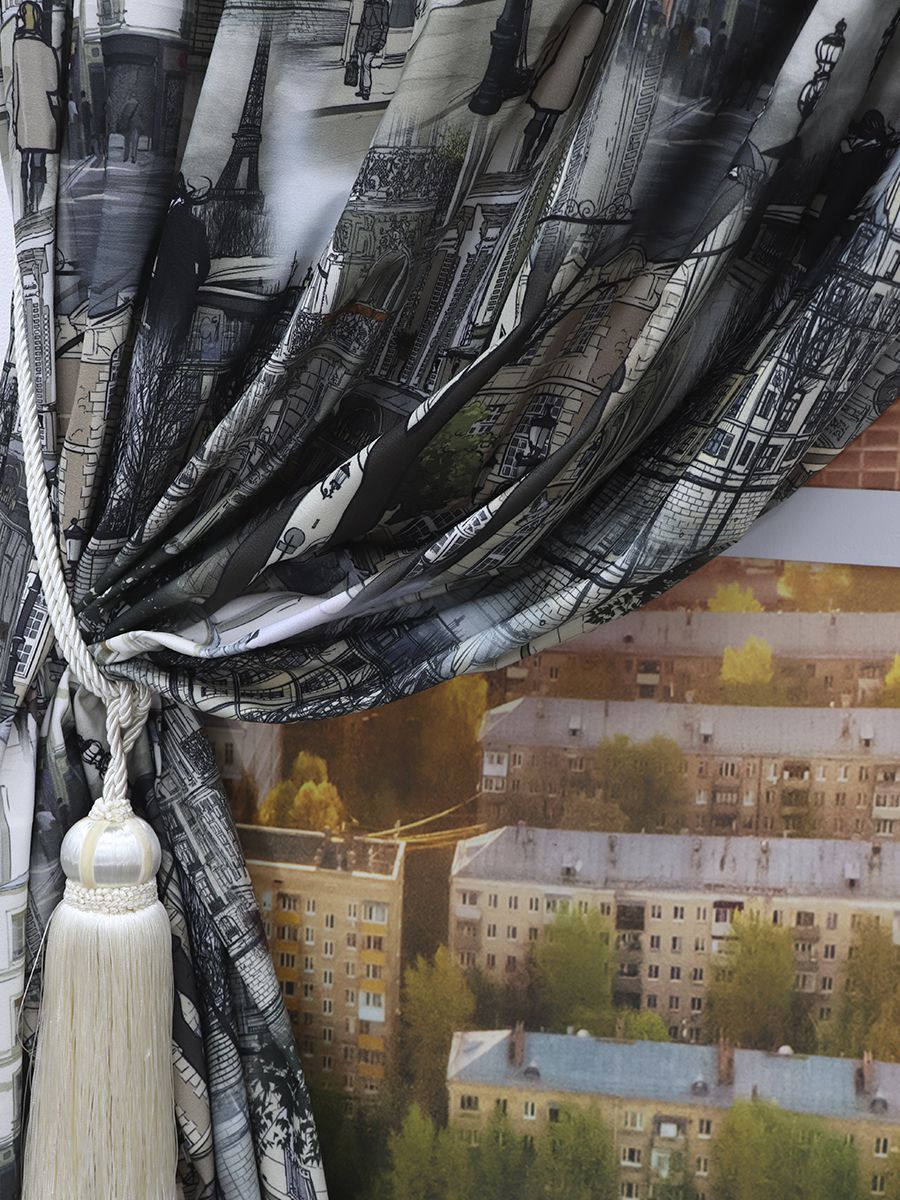 картинка Штора Amore Mio RR 2905-1V 2,0*2,7*1 коричневый 