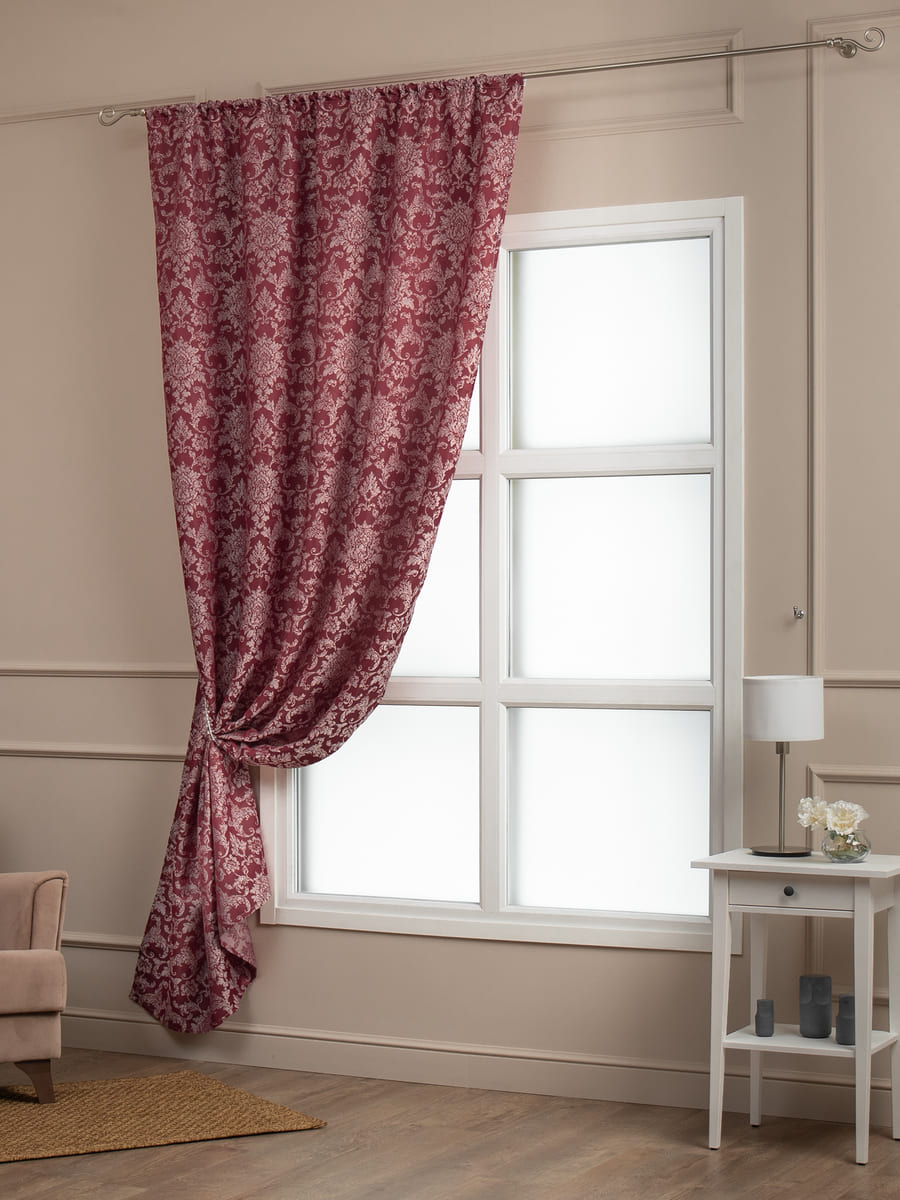 картинка Штора Amore Mio RR H235-20 1,4*2,7*1 бордовый 