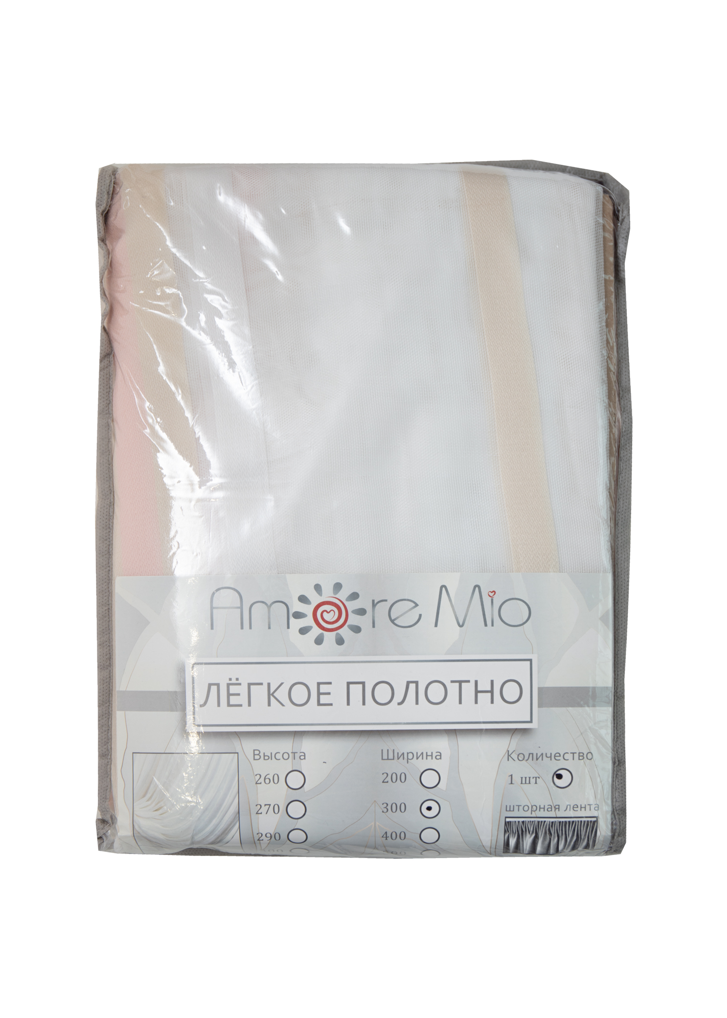 картинка Штора Amore Mio RR 2143-104 ut 3,0*2,8*1 розовая пудра 