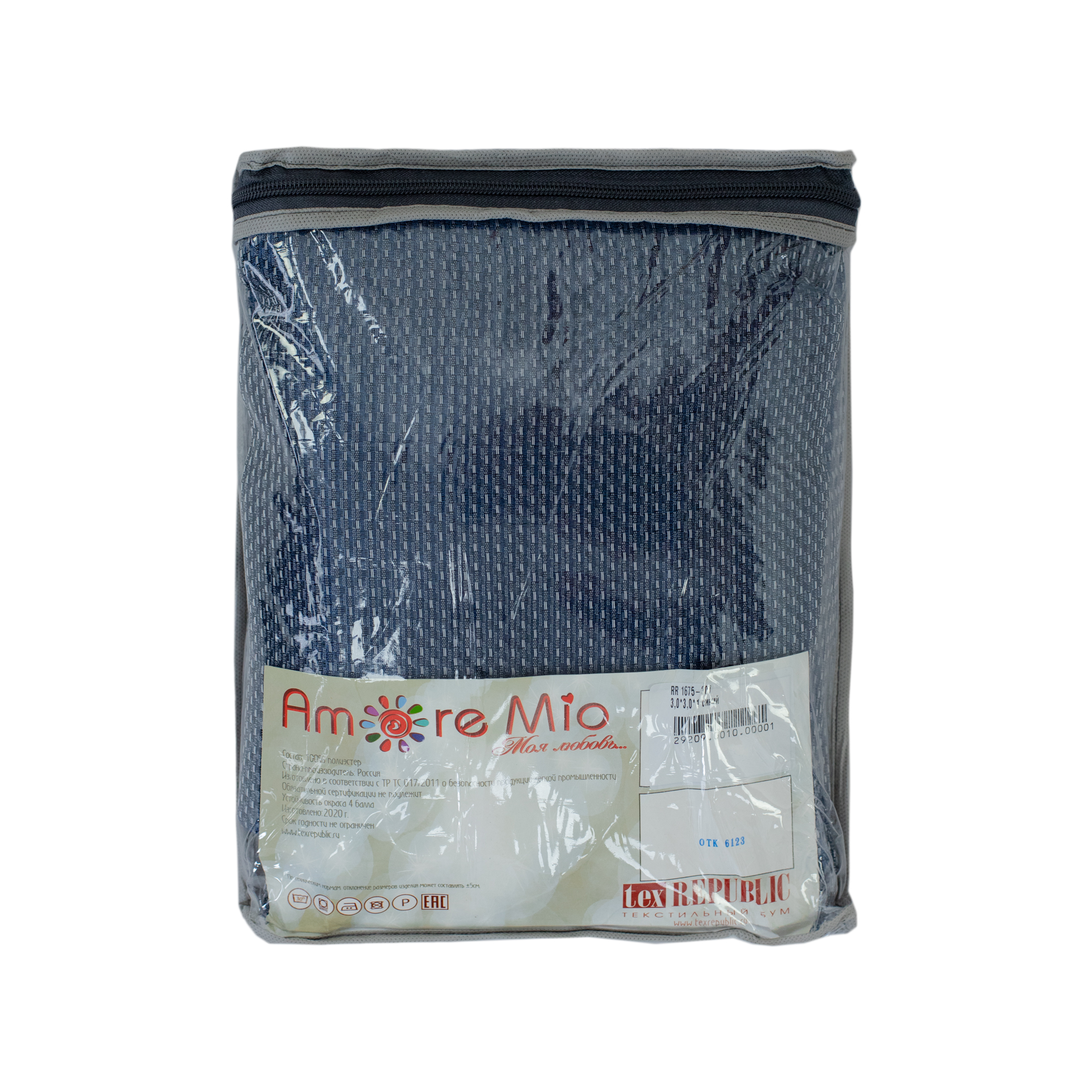 картинка Штора Amore Mio RR 1675-307 ut 3,0*3,0*1 синий 