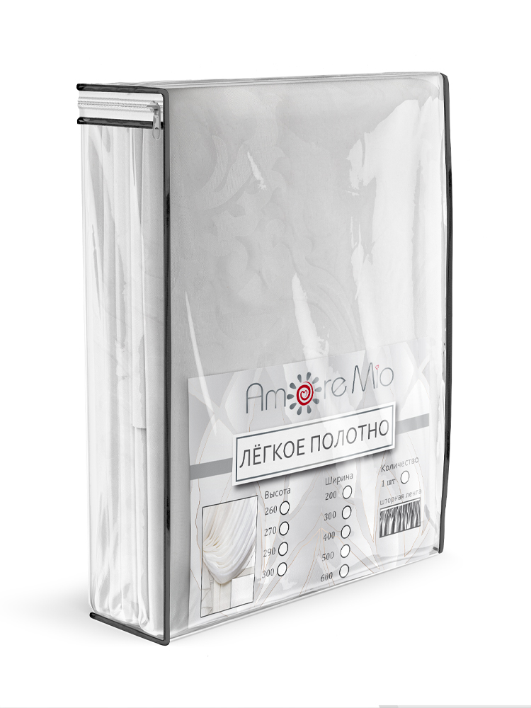 картинка Штора Amore Mio RR 4338-01 ut 3,0*2,7*1 белый 