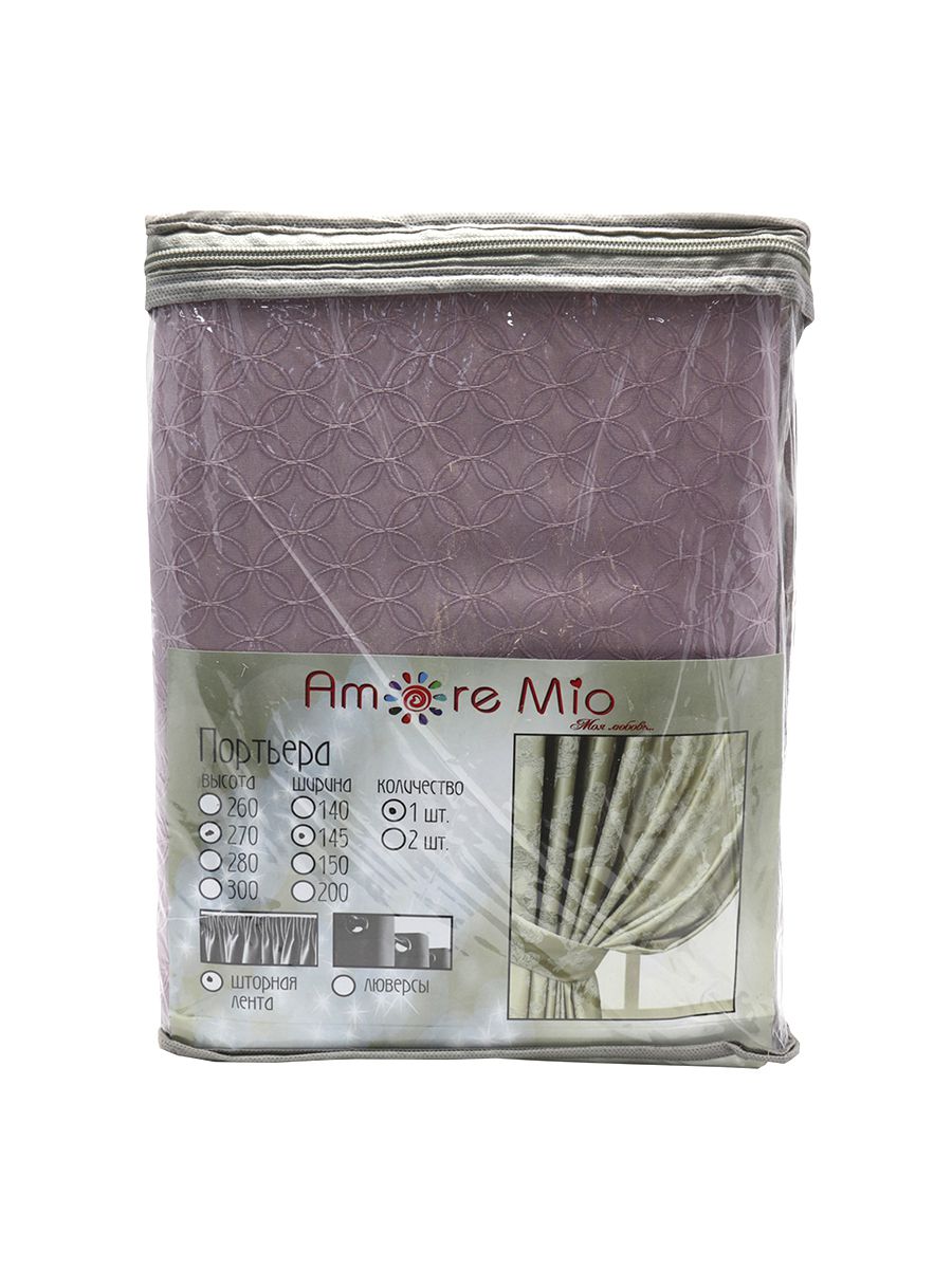 картинка Штора Amore Mio RR H9936-614 1,4*2,7*1 розовая пудра 
