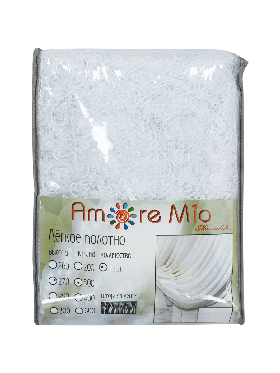 картинка Штора Amore Mio RR 913146-w 3,0*2,7*1 белый 