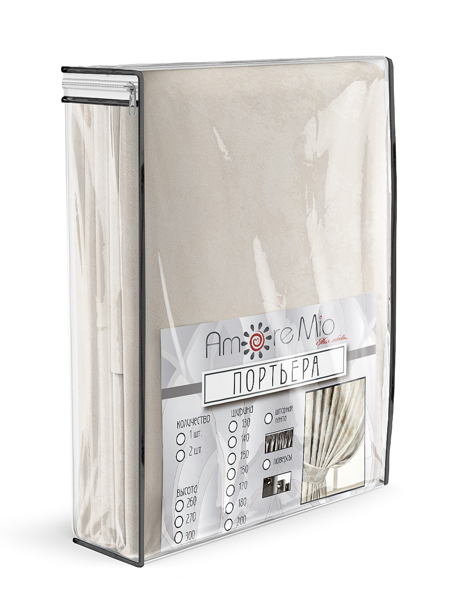 картинка Штора Amore Mio RR 6ML SOFT-4332C-02 1,5*2,7*2 шампань 