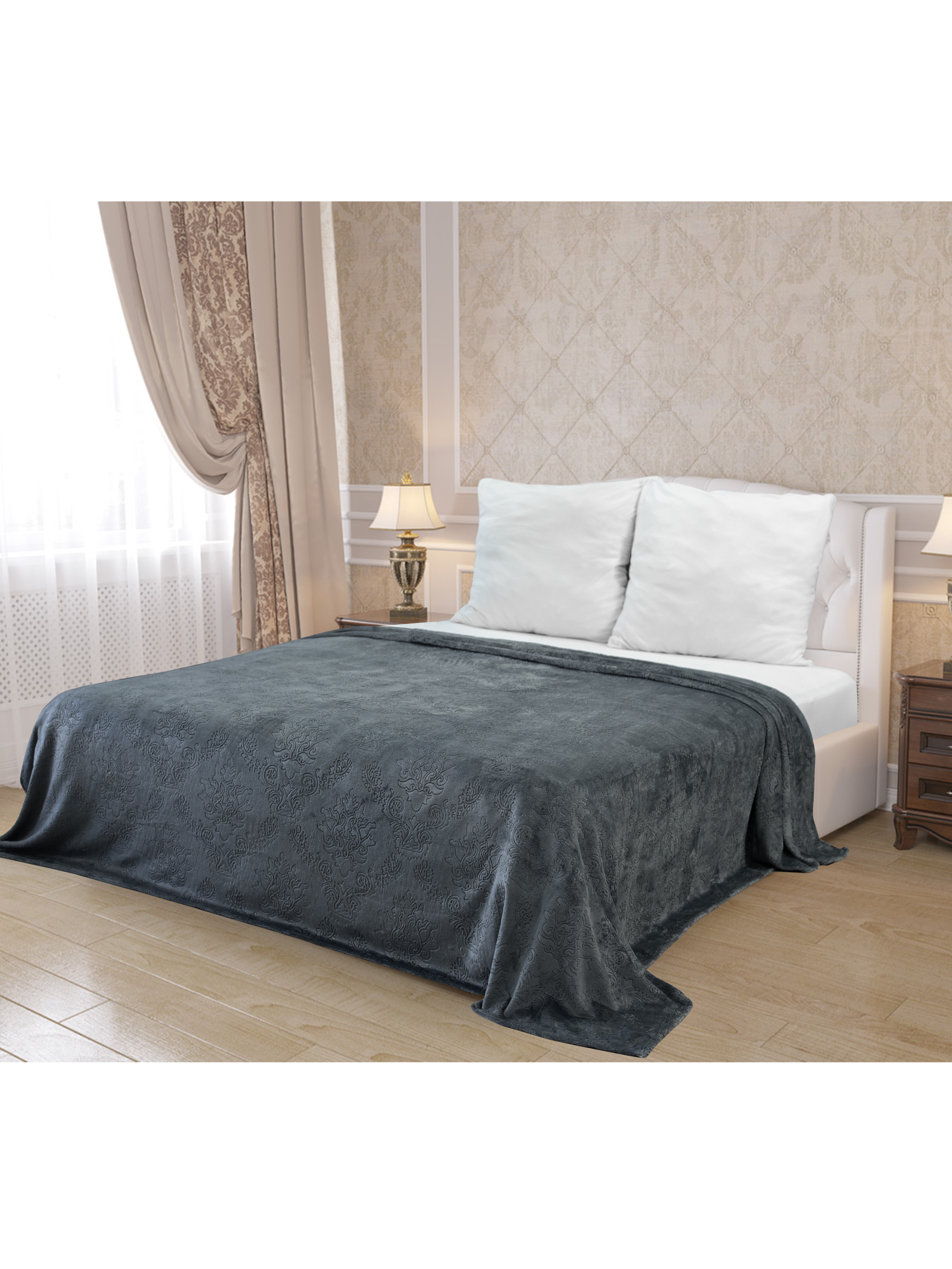 картинка Плед Texrepublic TF FNE DKGY1 2022 d-дамаск 19-3910 