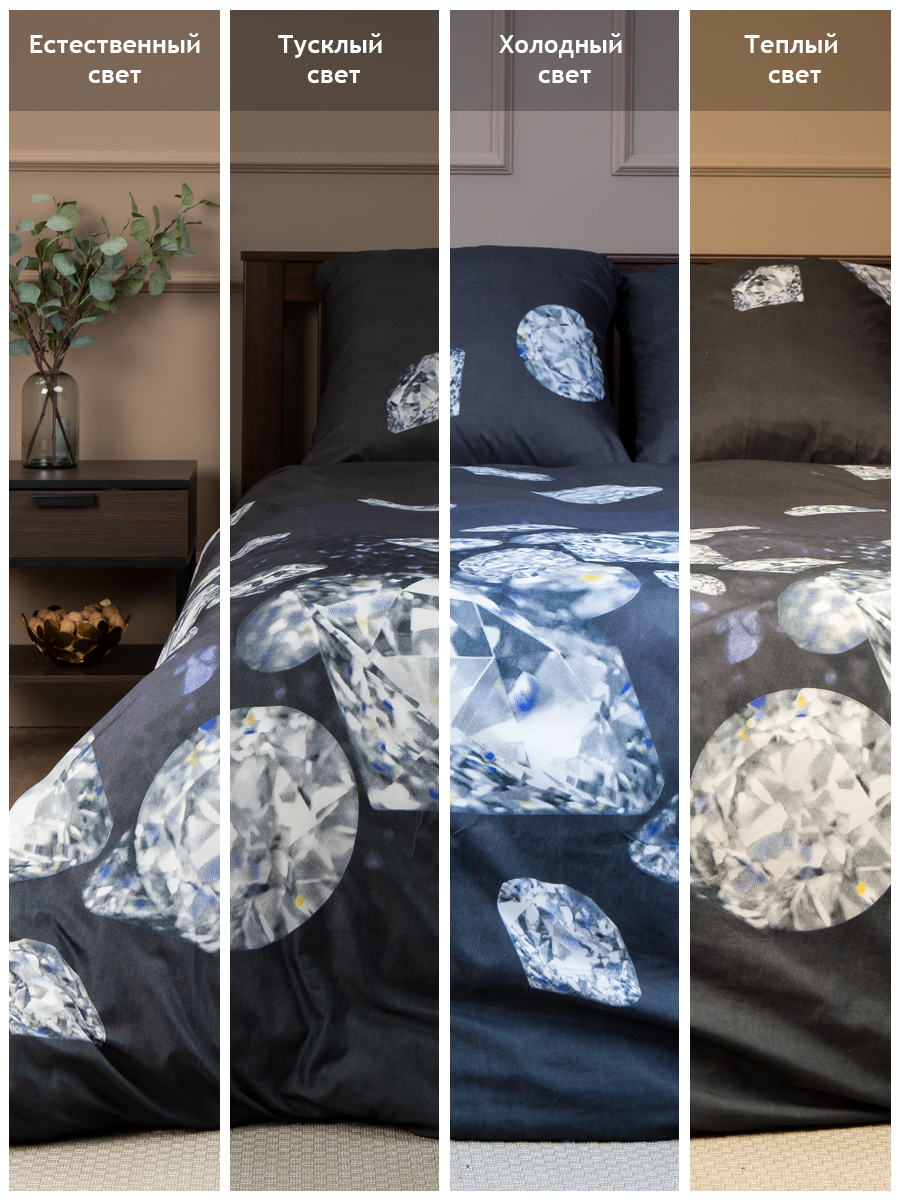 картинка Постельное бельё Amore Mio BZ Black EURO M 