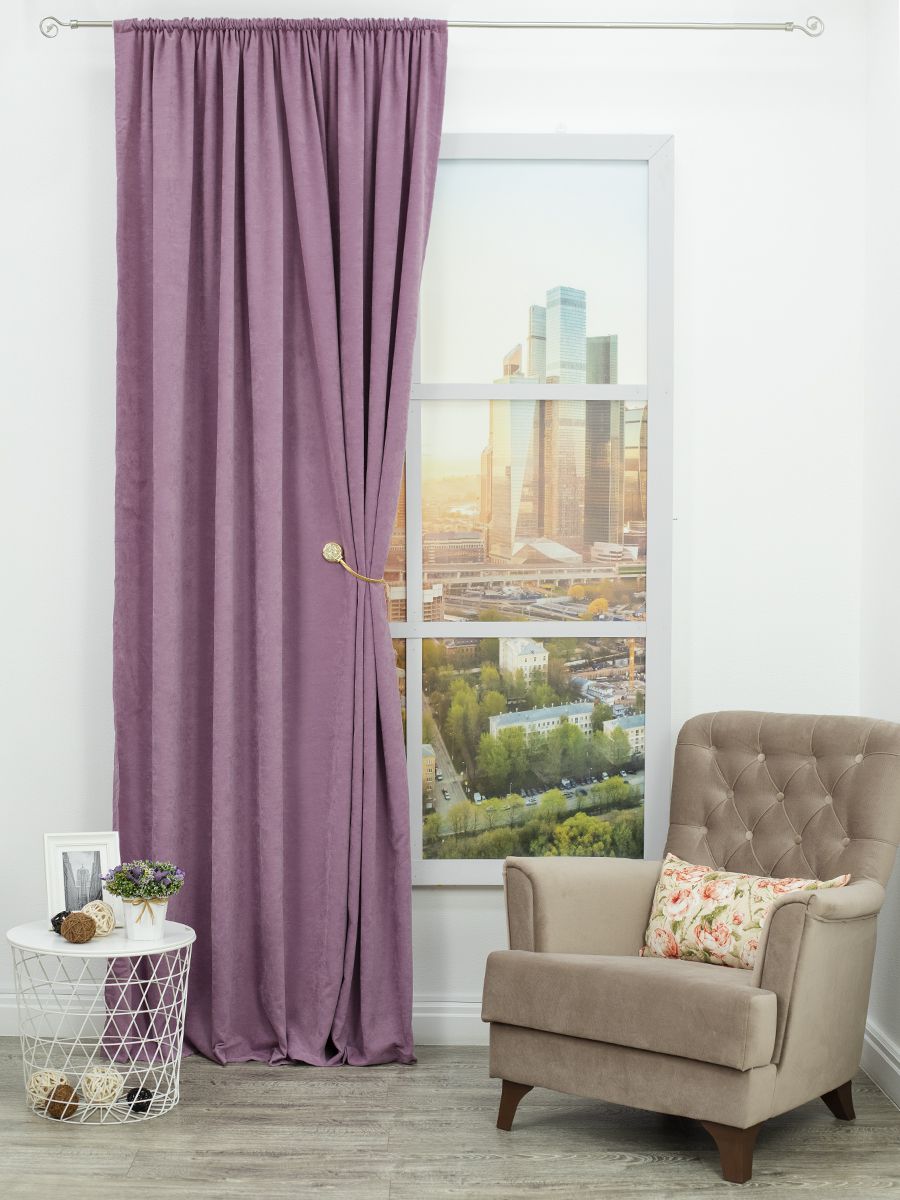 картинка Штора Amore Mio RR 1403-110 1,5*2,7*1 лиловый 