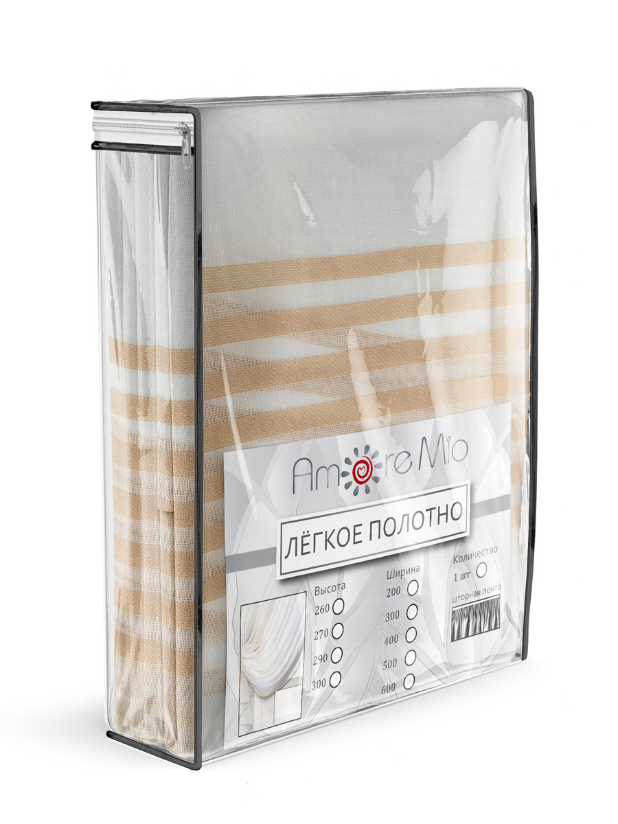 картинка Штора Amore Mio RR 2145-107 ut 3,0*2,8*1 светло-коричневый 