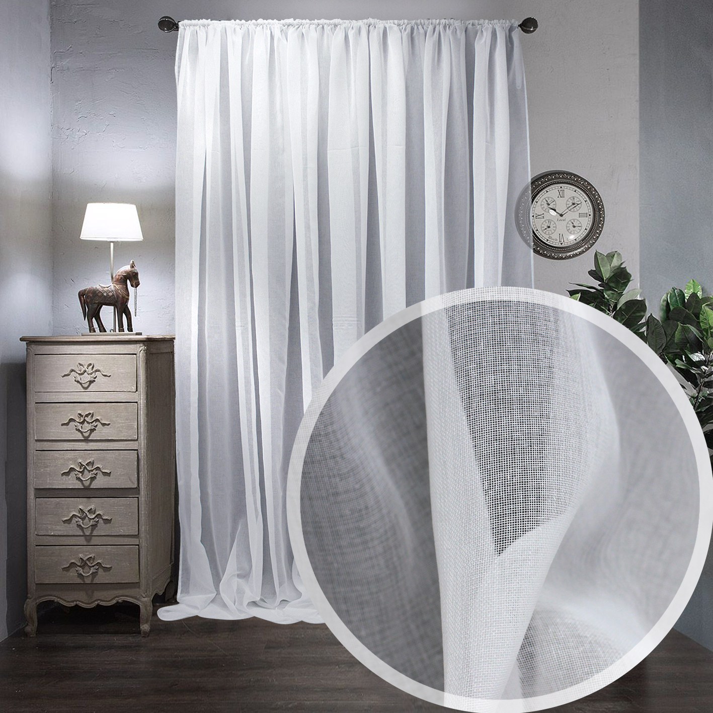 картинка Штора Amore Mio RR GS961-01 ut 3,0*2,7*1 белый 