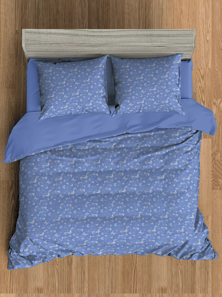 картинка Постельное бельё Amore Mio BZ QR Butterfly BL DOUBLE Msh 