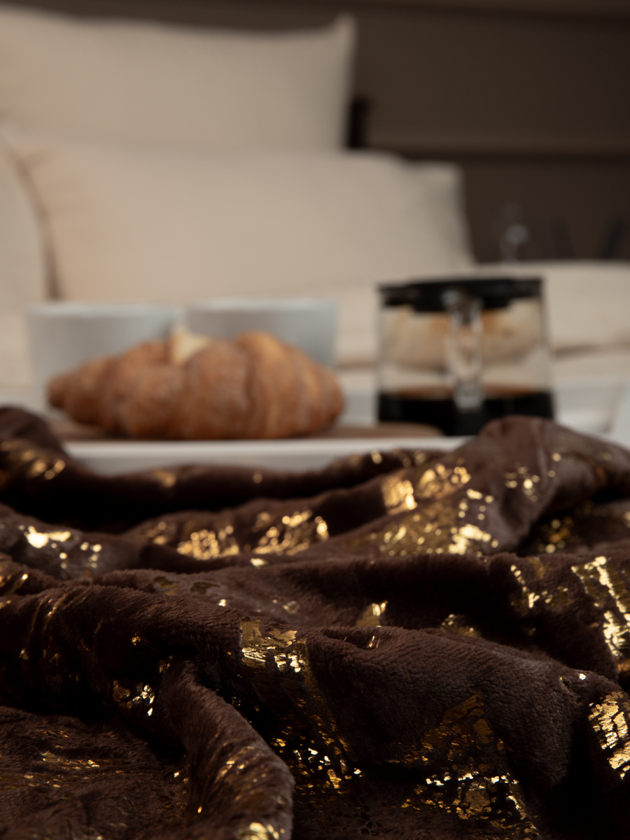 картинка Плед Texrepublic TF FNL DKBR-GL 023/2022 s-мазки NC 