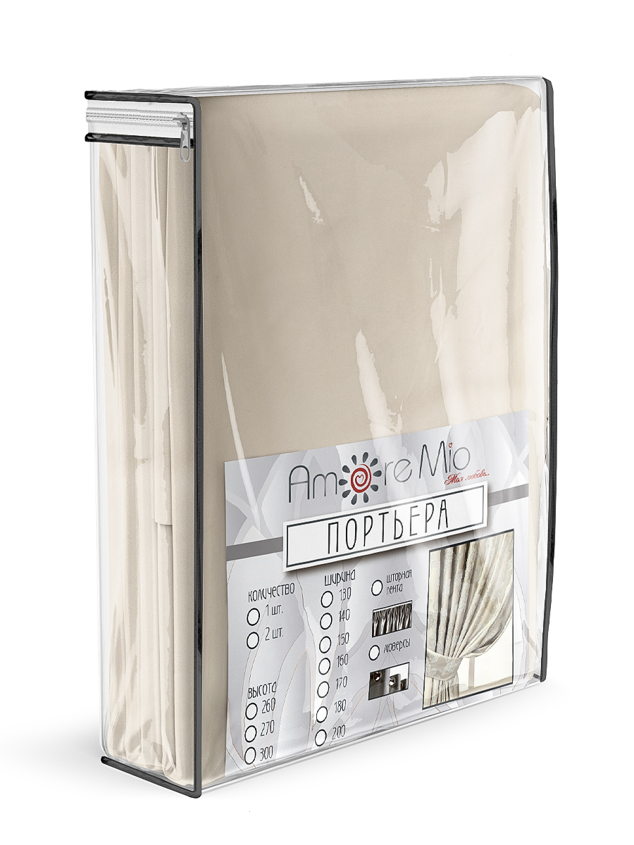 картинка Штора Amore Mio RR 6ML 3872-103 1,5*2,7*2 шампань 