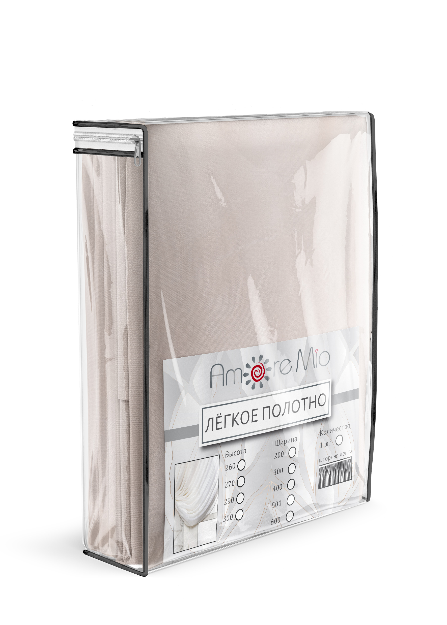 картинка Штора Amore Mio RR 1718-109 ut 3,0*2,7*1 бежевый 