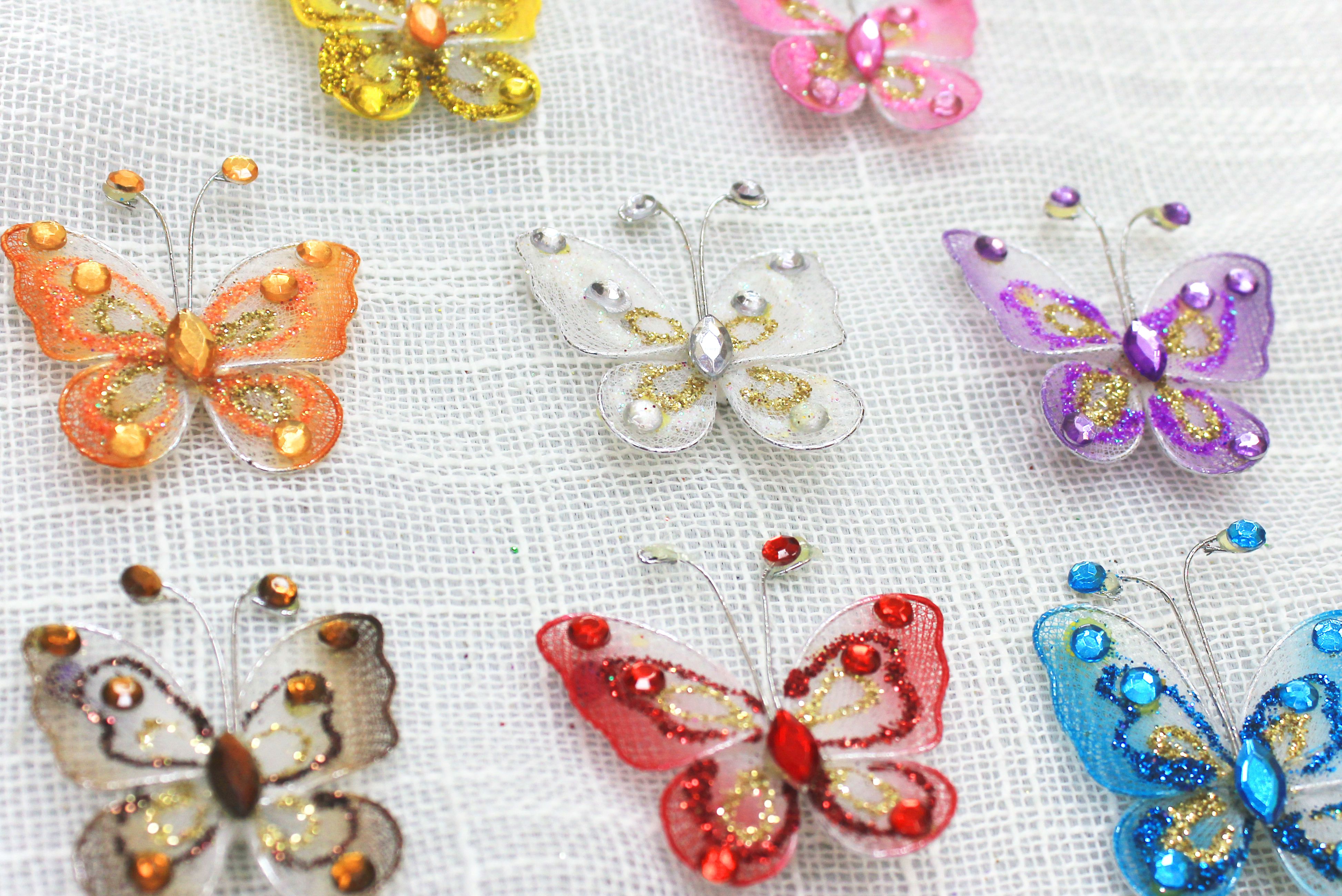 картинка Клипсы Бабочка макро 