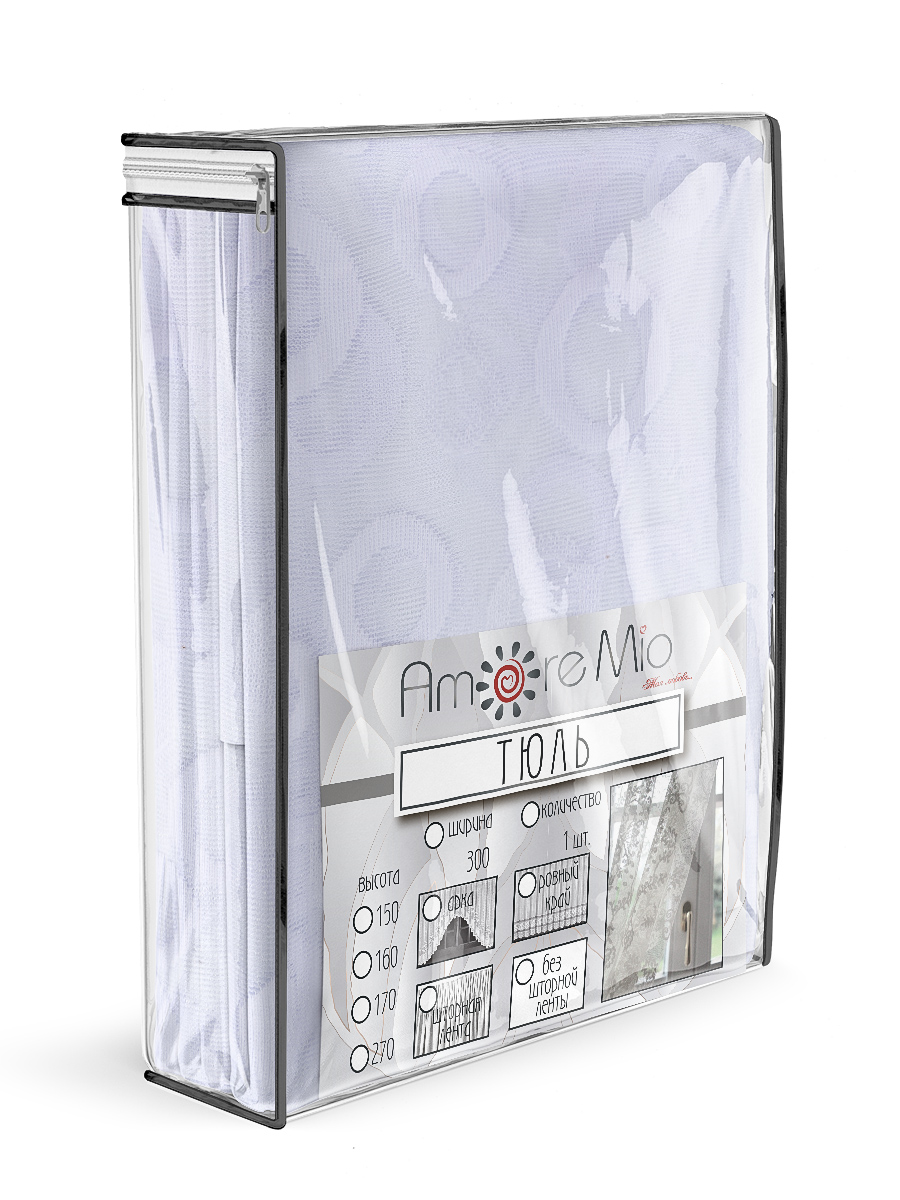картинка Штора Amore Mio RR M 3034 3,0*1,4*1 белый 