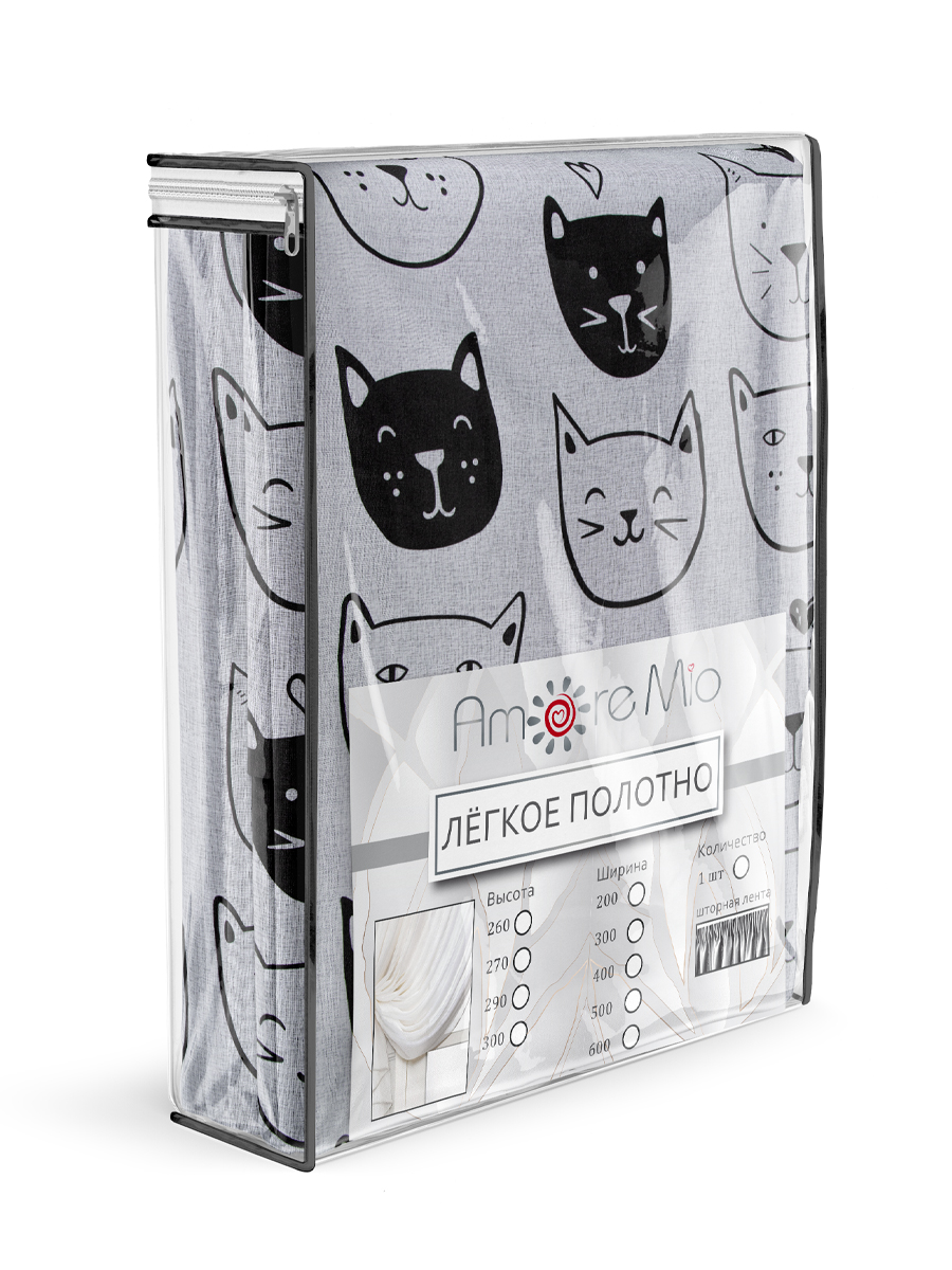 картинка Штора Amore Mio RR 4ML 23CAT-C2 ut 3,0*2,7*1 черный 