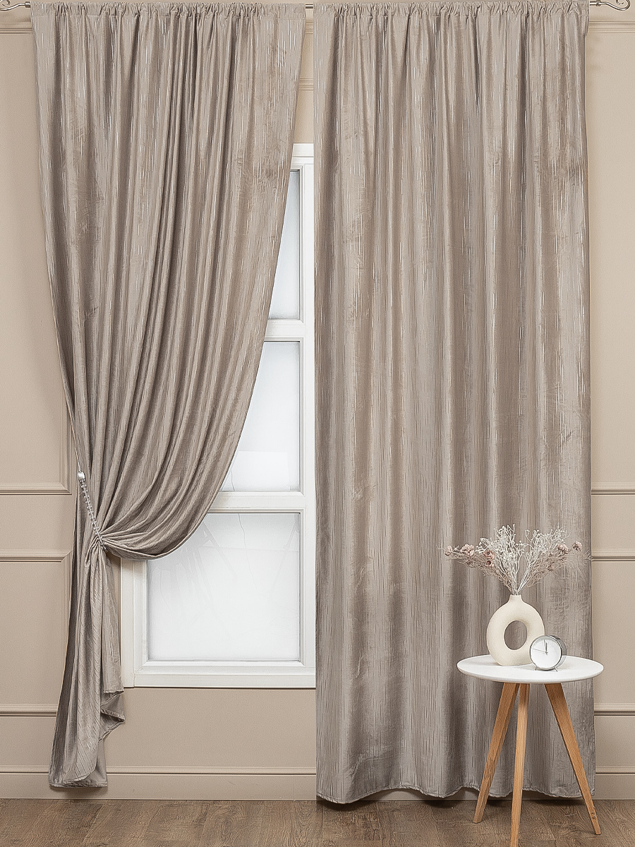 картинка Штора Amore Mio RR 6ML T596-01 1,5*2,7*2 бежевый 