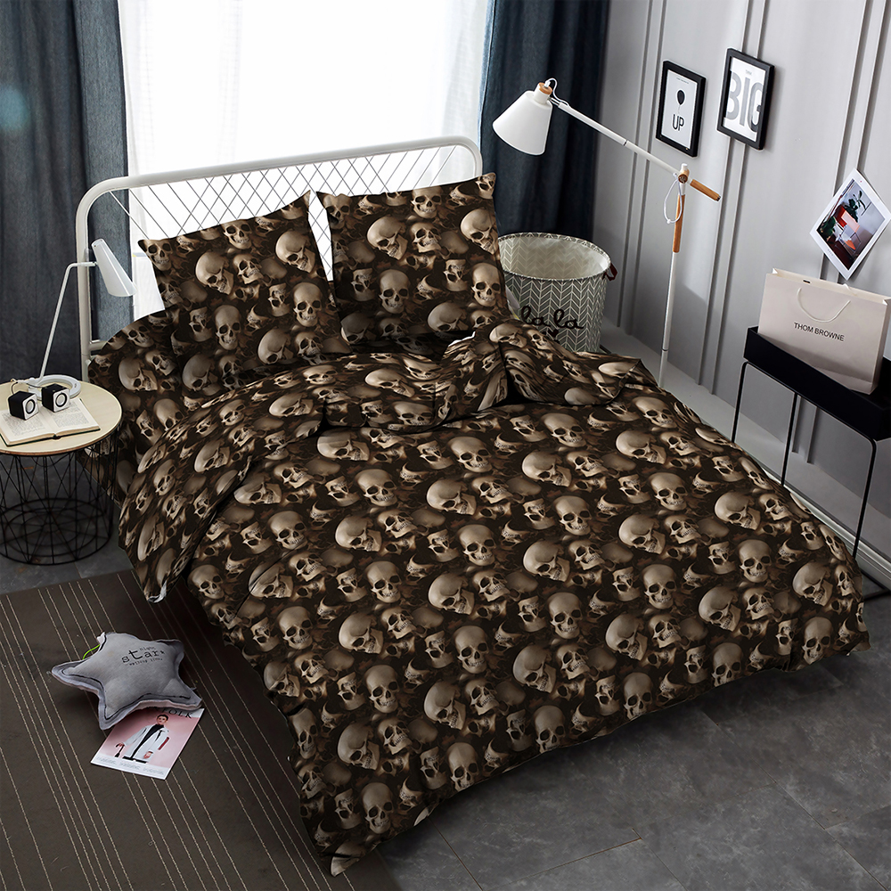 картинка Постельное бельё Amore Mio BZ Skulls EURO M 