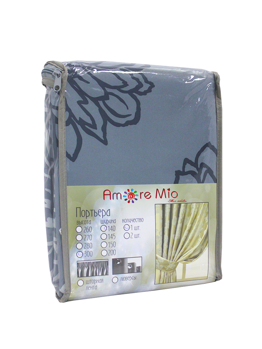 картинка Штора Amore Mio RR 3057-01 1,4*3,0*1 серый 