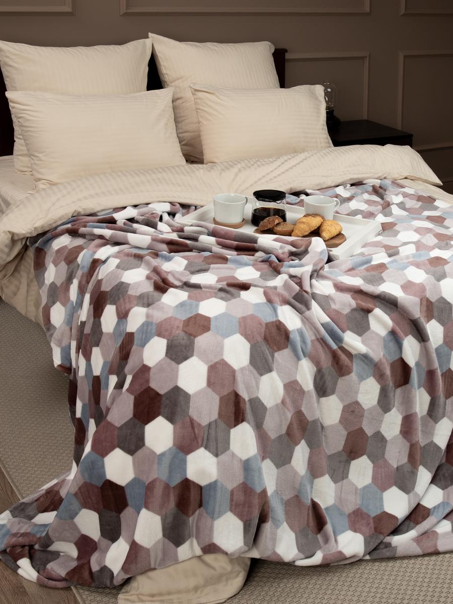 картинка Плед Texrepublic TF FN F142 a1520 Мозаика-соты 