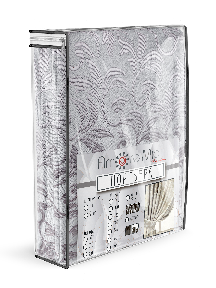 картинка Штора Amore Mio RR 4ML 4894-01 1,4*2,7*1 серый 
