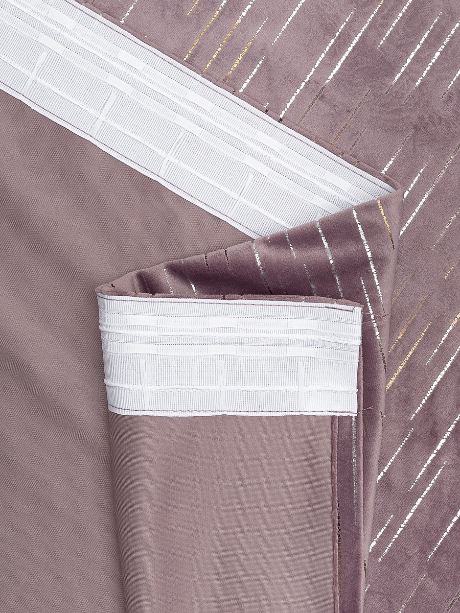 картинка Штора Amore Mio RR 6ML T596-06 1,5*2,7*2 розовая пудра 