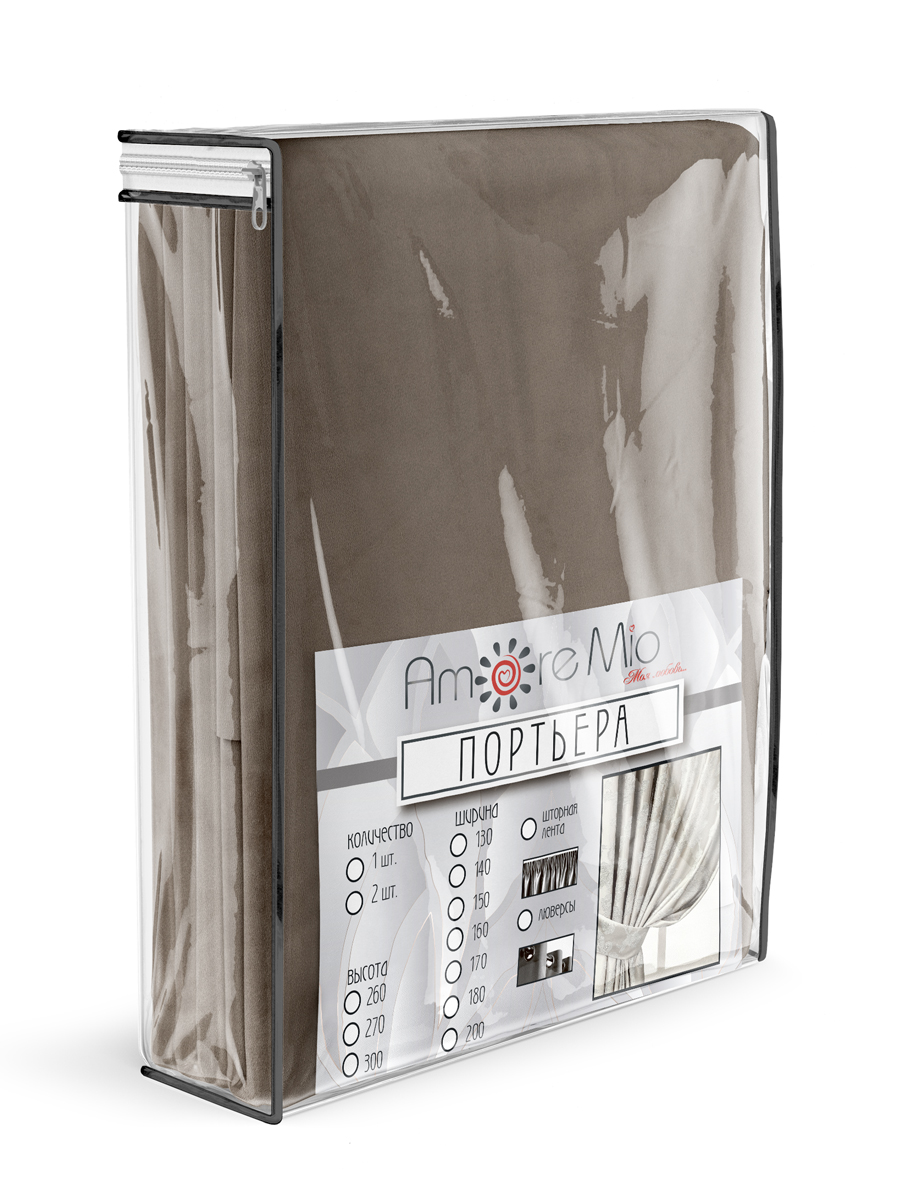картинка Штора Amore Mio RR 6ML T66-65 2,0*2,7*1 бежевый 