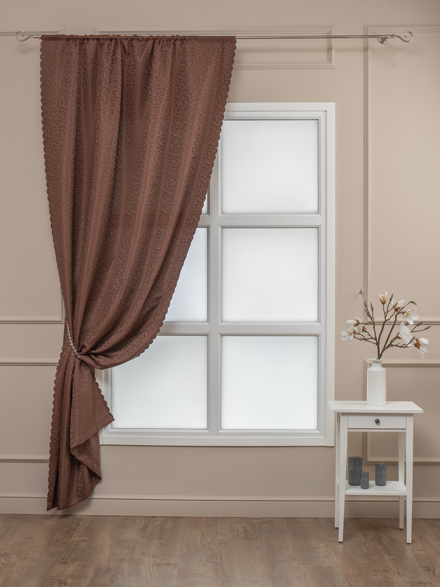 картинка Штора Amore Mio RR L548-04 1,4*2,7*1 коричневый 