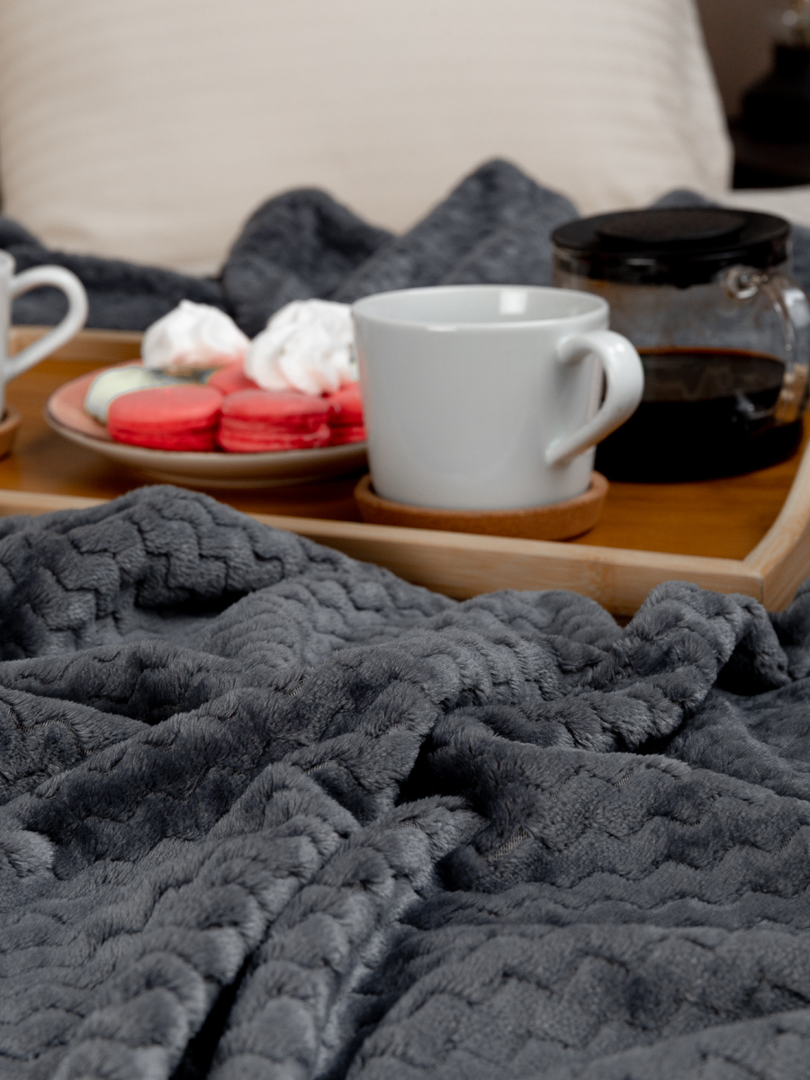 картинка Плед Texrepublic TF FNJ DKGY3 042/2022 s-змейка NC 