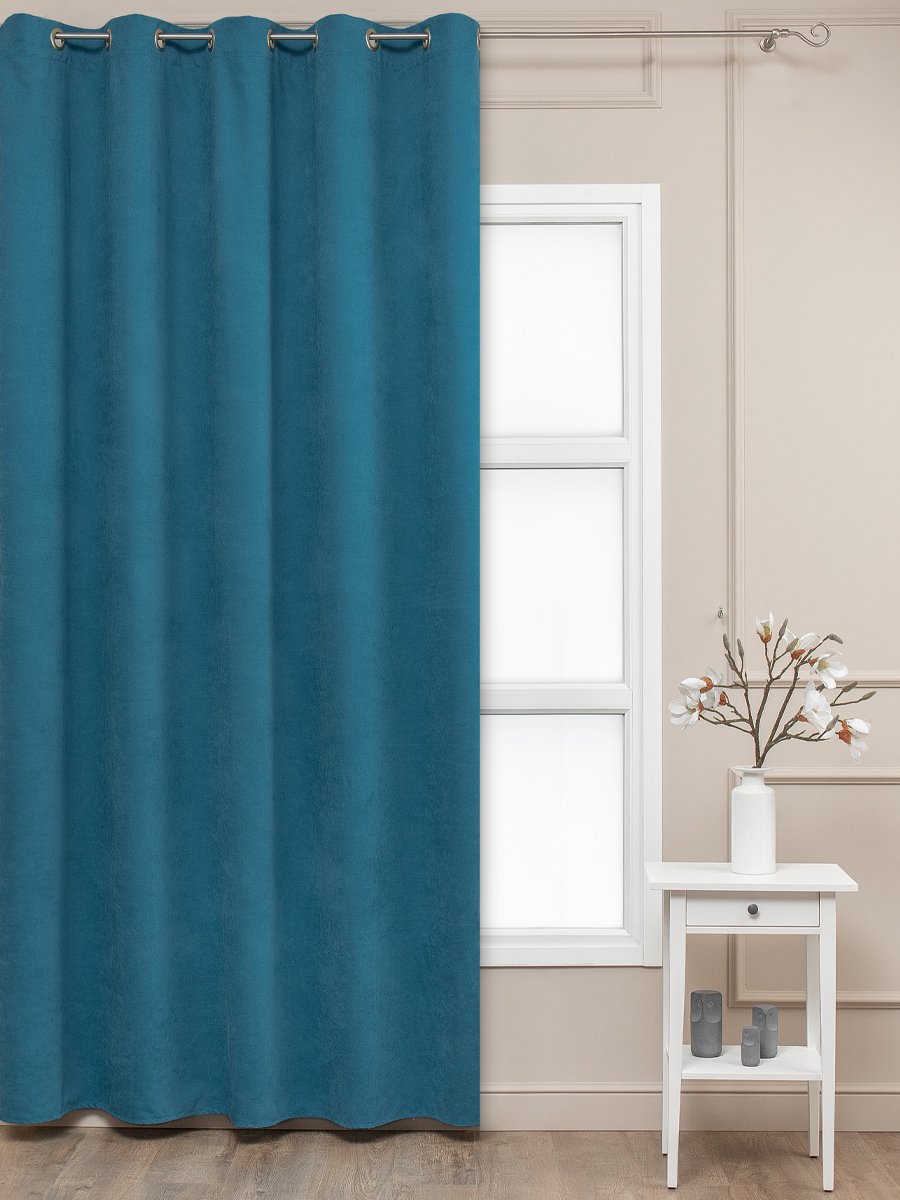 картинка Штора Amore Mio RR 1403-100 2,0*2,7*1 темно-бирюзовый люверсы 