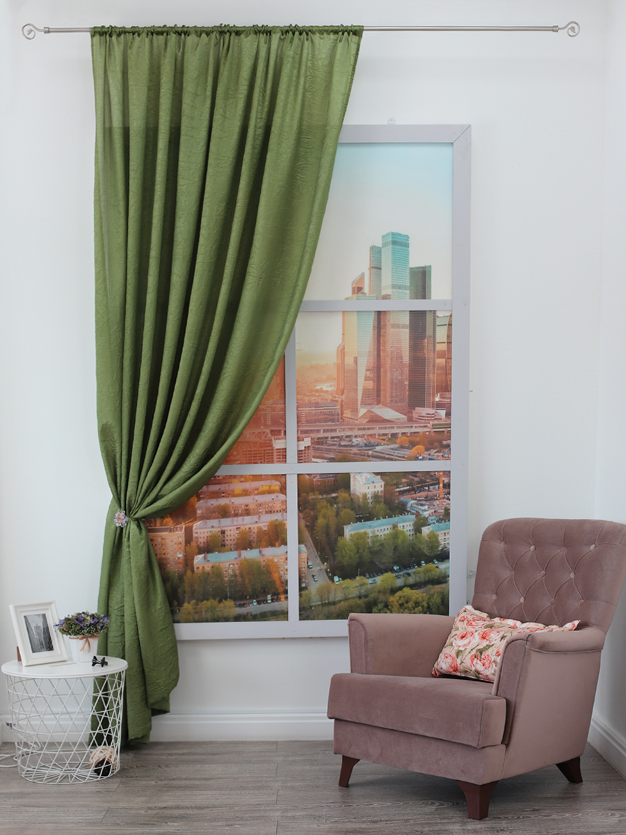 картинка Штора Amore Mio RR 32003-21 2,0*2,7*1 зеленый 