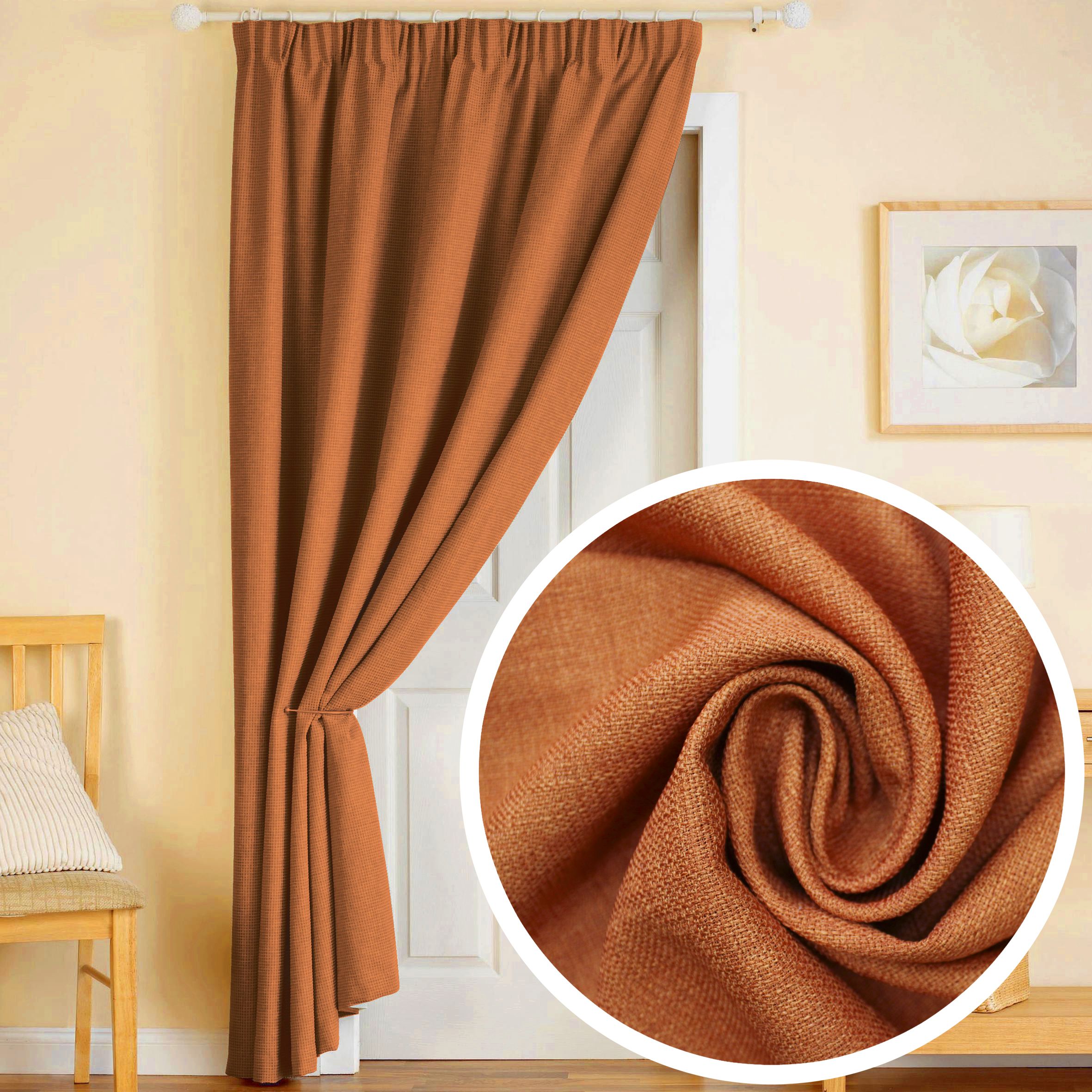 картинка Штора Amore Mio RR ZJM090-14 2,0*2,7*1 терракотовый 