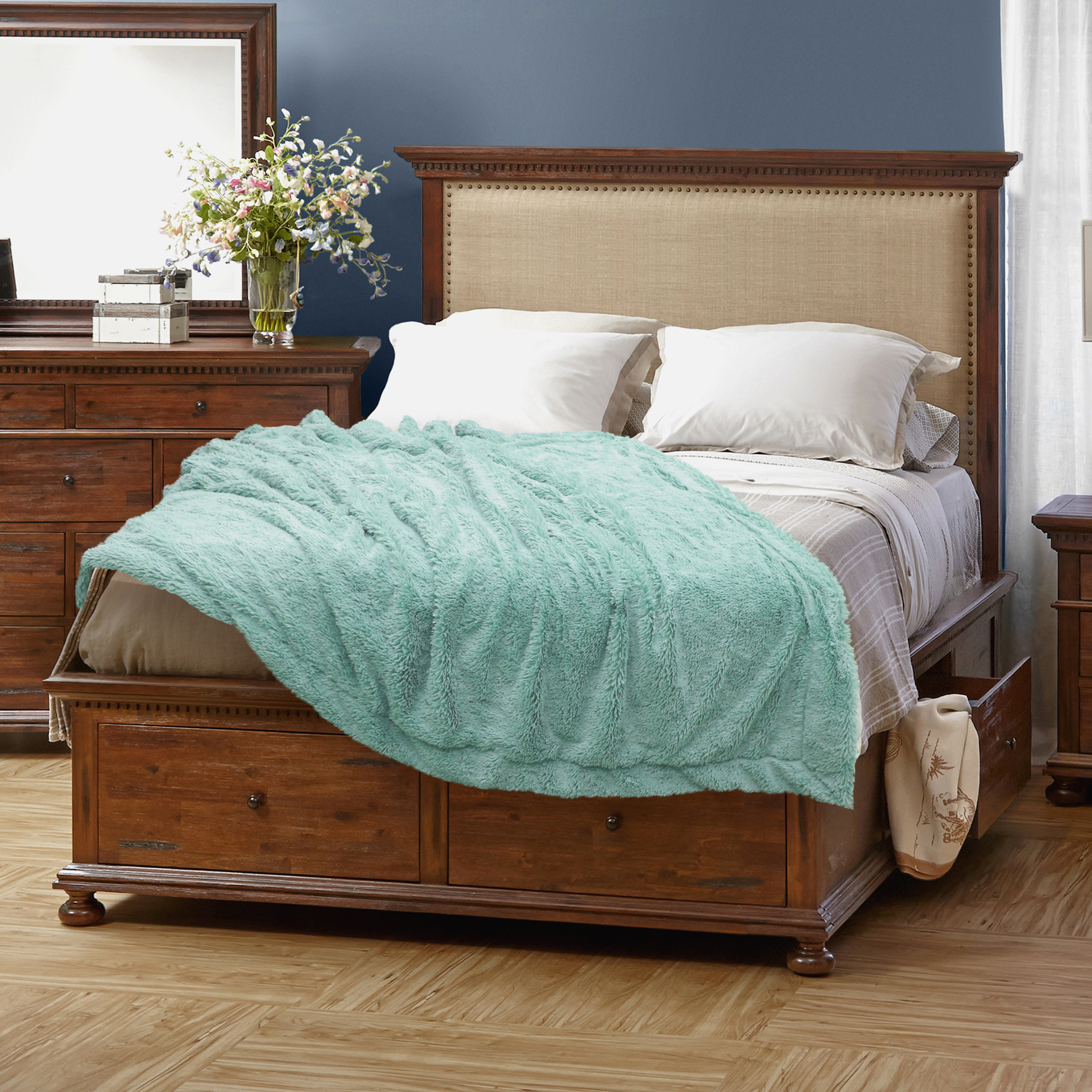 картинка Плед Buenas Noches искусст мех TF F072MEv 2022 (ментол) 