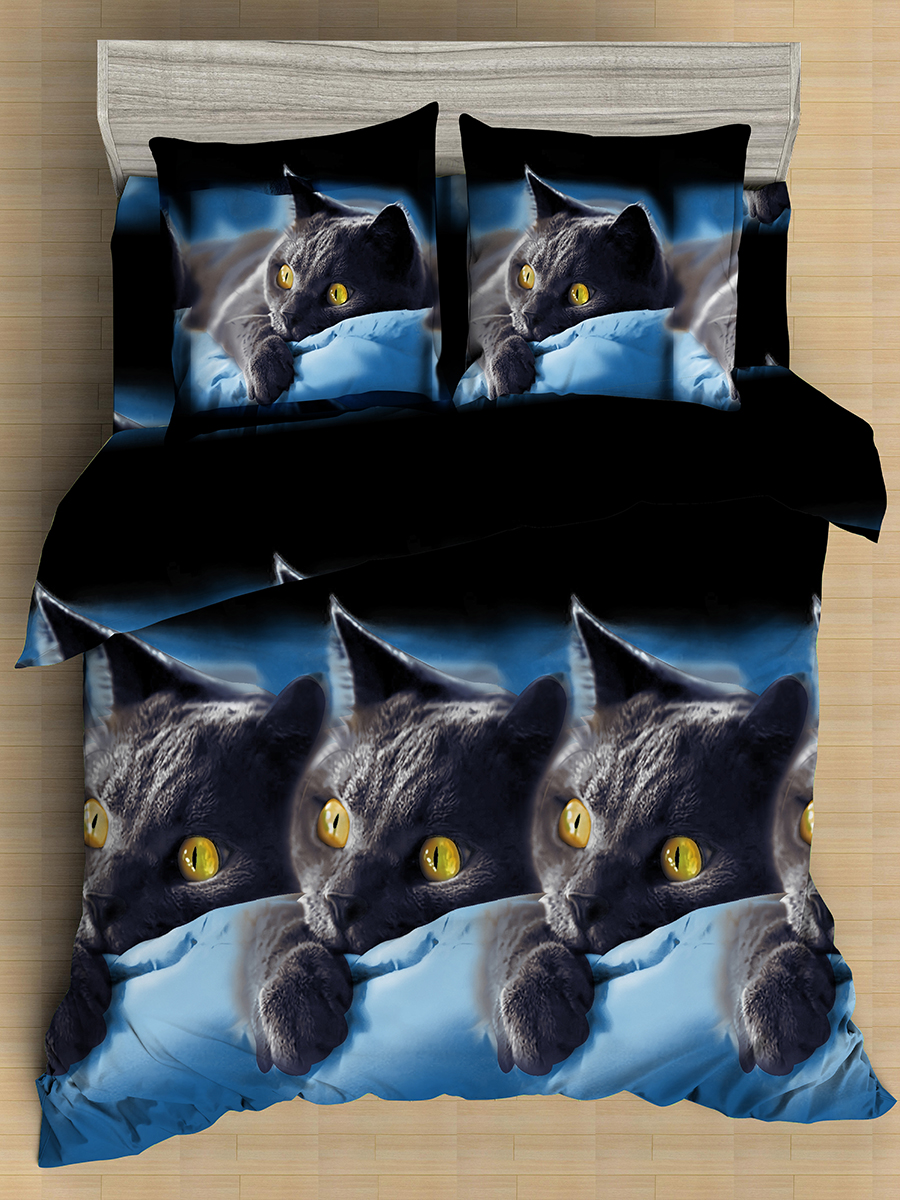 картинка Постельное бельё Amore Mio Meow SINGLE M 