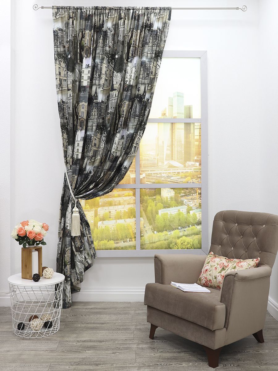 картинка Штора Amore Mio RR 2905-1V 2,0*2,7*1 коричневый 