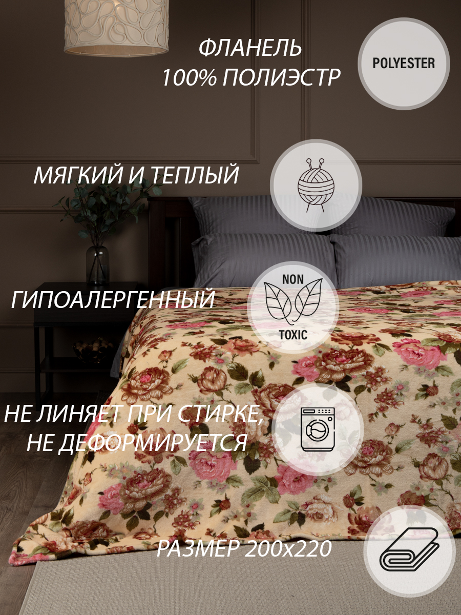 картинка Плед Texrepublic TF FN F26 a2022 Гобел.цветы1 