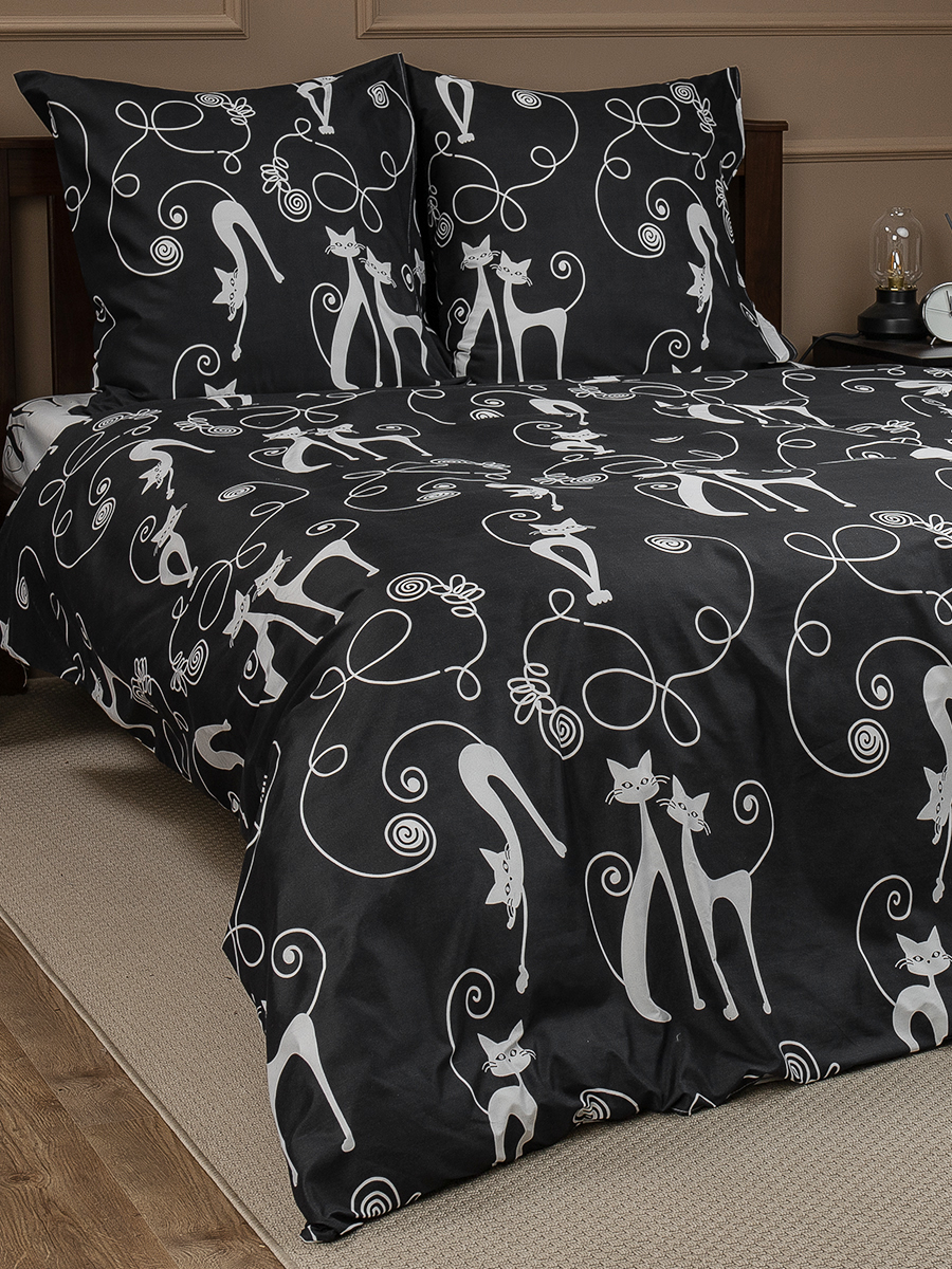картинка Постельное бельё Amore Mio BZ Cats DOUBLE M 