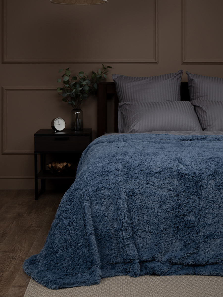 картинка Плед Buenas Noches искусст мех TF F072BL2 2224 ДВ 17-4023 