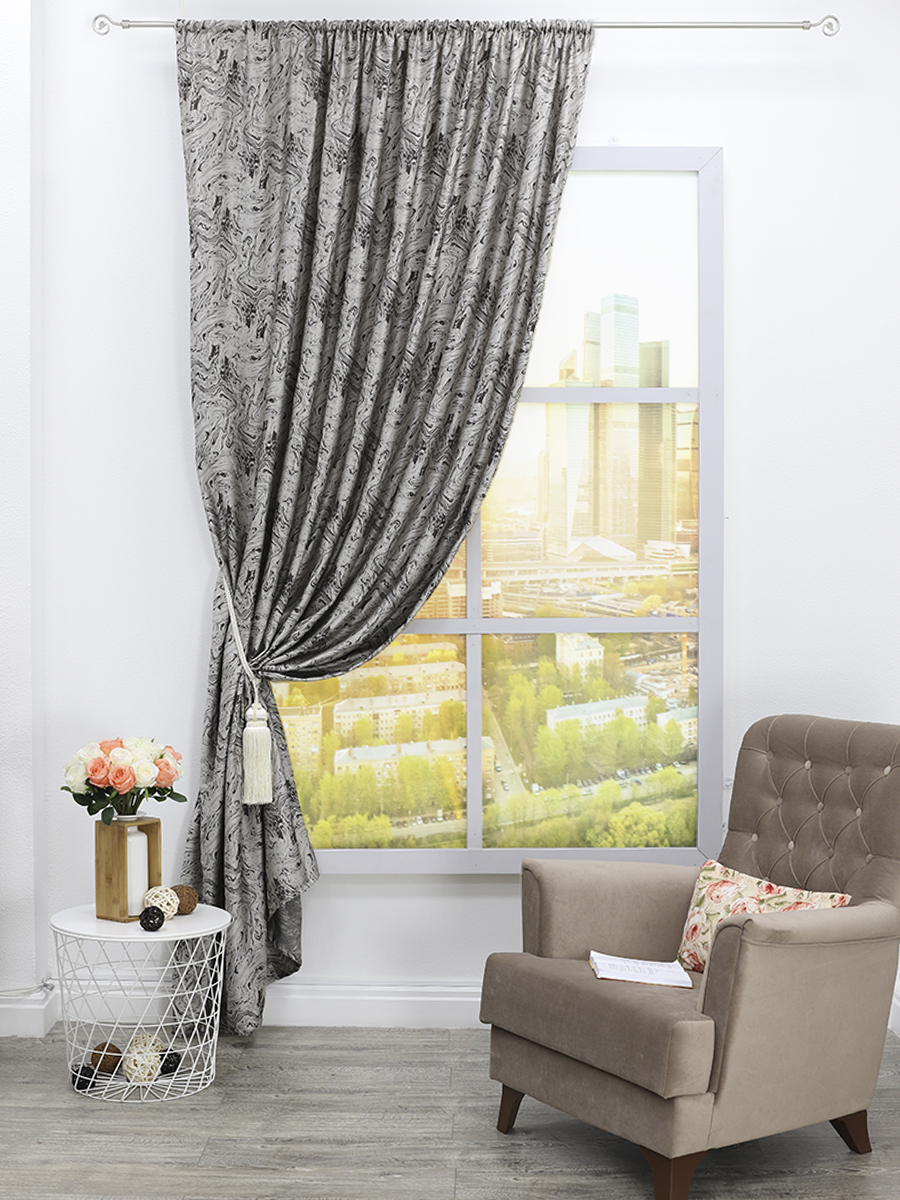 картинка Штора Amore Mio RR 90005-16 2,0*2,7*1 коричневый 