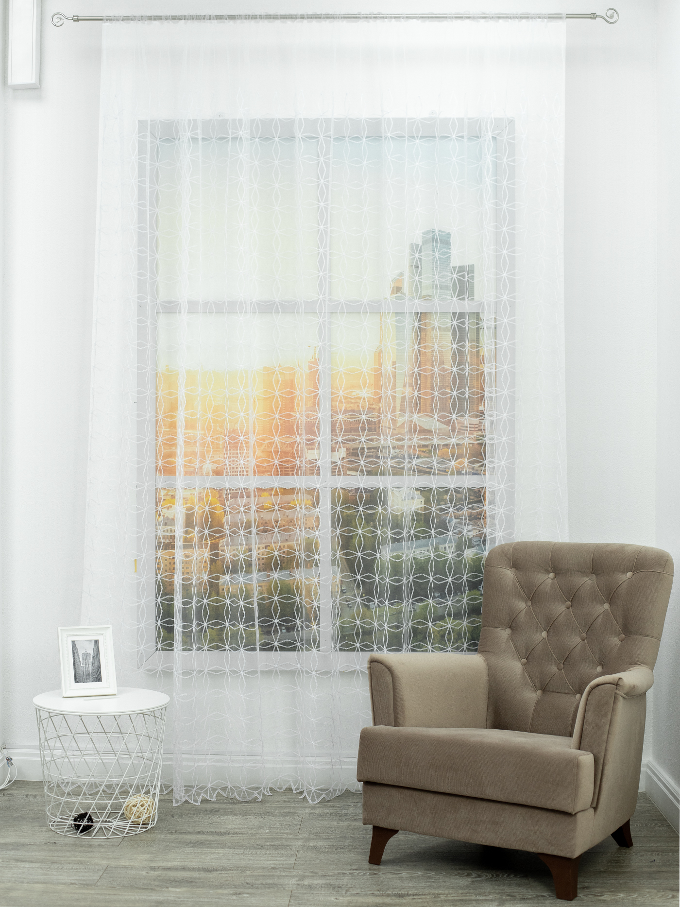 картинка Штора Amore Mio RR 12857-w 3,0*2,7*1 белый 