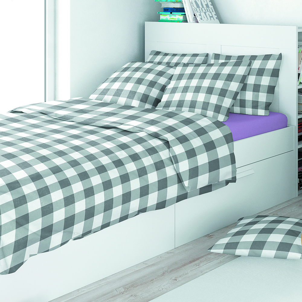 картинка Постельное бельё Amore Mio URG QR Celular GY 50*70 SINGLE P 