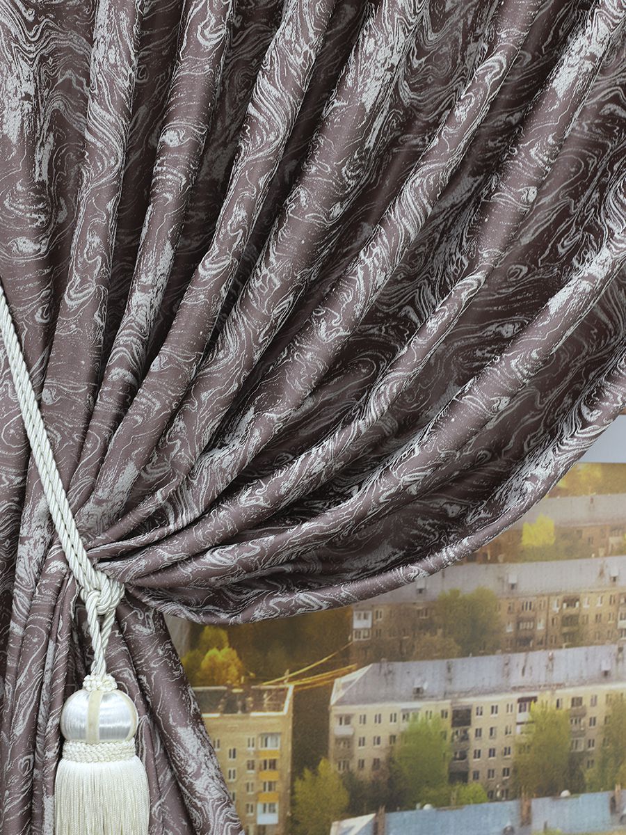 картинка Штора Amore Mio RR 90005-901R 2,0*2,7*1 брусника 