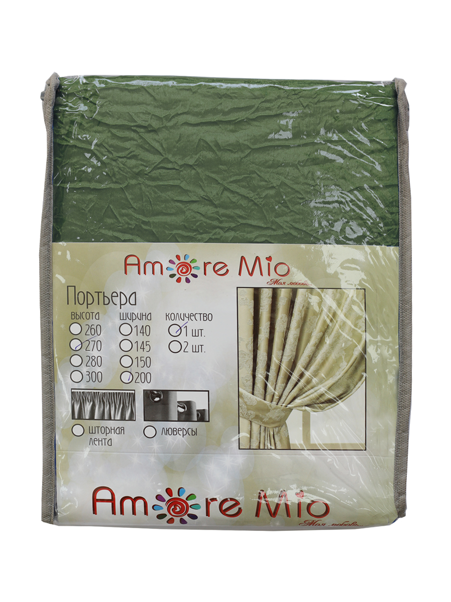 картинка Штора Amore Mio RR 32003-21 2,0*2,7*1 зеленый 